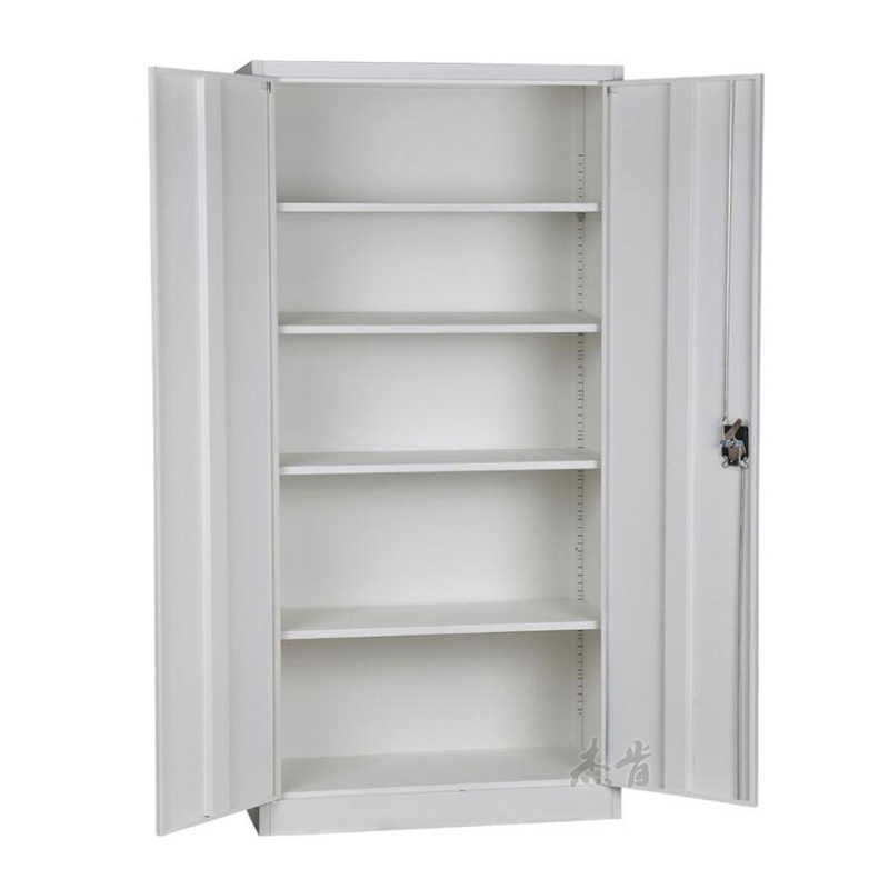 Used Steel 2 Metal Double Door Storage with adjustable shelves