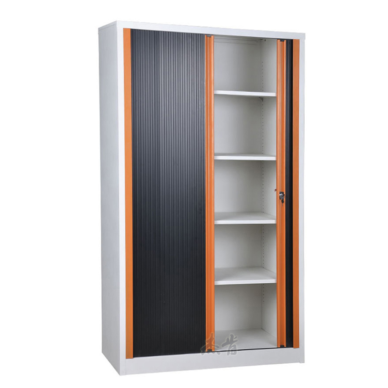 Metal tambour cupboards