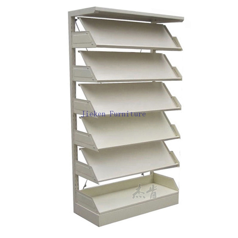 metal bookshelf