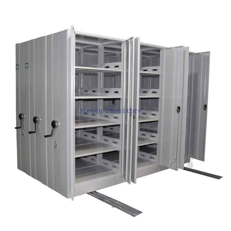 Movable file shelves